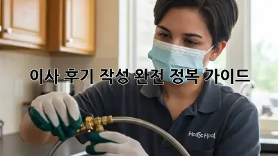 이사 후기 작성 완전 정복 가이드